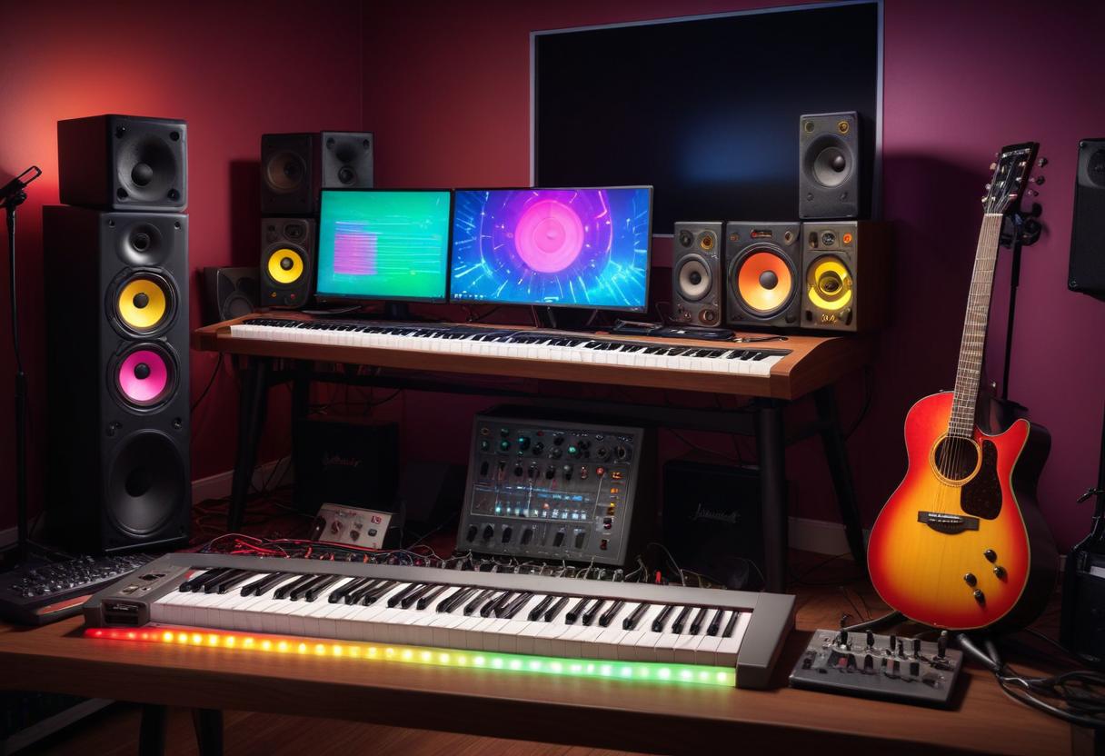 Ditt perfekta ljudkort för musikinspelning hemma illustration